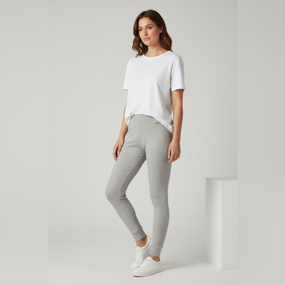 Billabong Women’s Cable Knit Tapered Leggings Gray Size Large